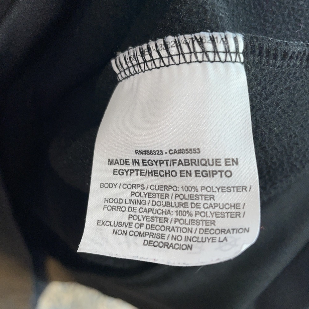 Nike Dri Fit Mens Black Training Big Logo Swoosh Hoodie Sweatshirt Camo Check L - Picture 6 of 7